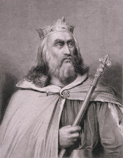 クロヴェールまたはクロタールII（d.629）ウェーバーによって刻まれたフランク王 作： Raymond Quinsac Monvoisin